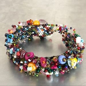 Glass beads bracelet